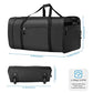 100L Foldable Rolling Duffel Bag with 2 Wheels