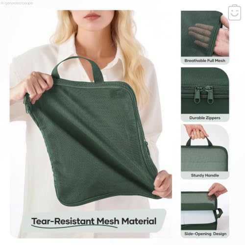 9 11 Set Compression Packing Cubes for Travel Essentials (9 Count)