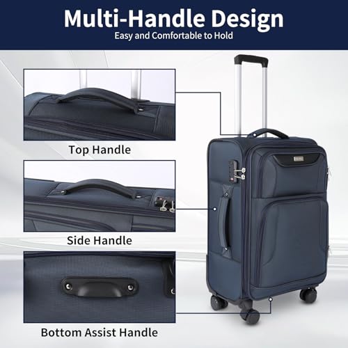 3 Piece Softside Expandable Luggage Set (3 Count)