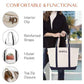 Medium Classic Personalized Monogram Canvas Tote Bag for Women