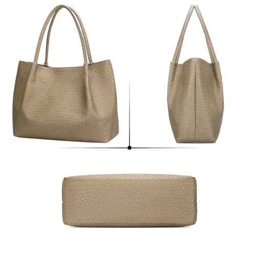 Tote Bag for Women Vegan Leather Shoulder Purse Trendy Travel Bag