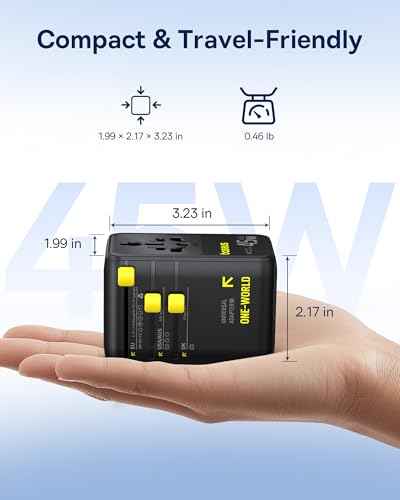 45W European Travel Plug Adapter