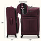 Anzio Softside Expandable Luggage with Spinner Wheels