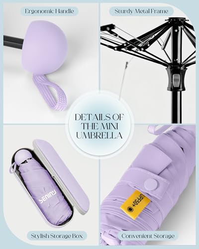 Mini Travel Umbrella with Case