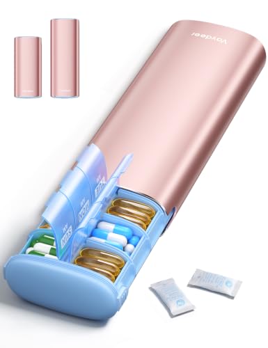 Large Metal AM PM Pill Organizer 7 Day