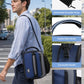 Expandable Small Lunch Box for Men Women Kids to Work School Navy