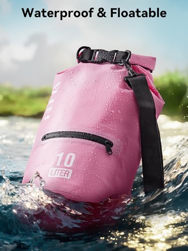 Waterproof Dry Bag Backpack with Zippered Pocket