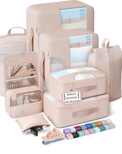 8 Set Packing Cubes for Travel Essentials (8 Count)