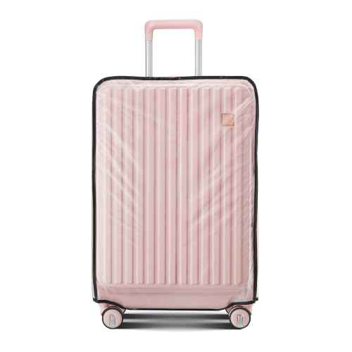 4 Piece Expandable Hardshell Pink Luggage Sets with Spinner Wheels (3 Count)
