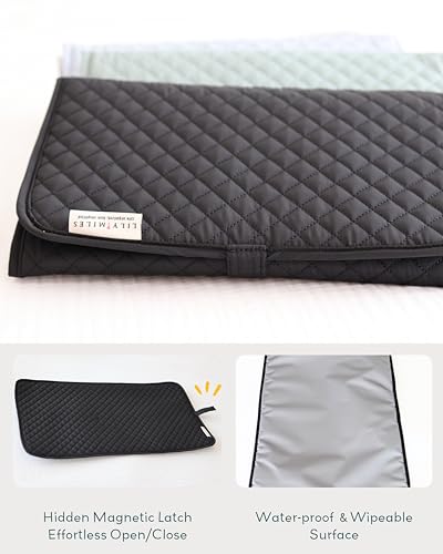 Diaper Changing Pad Portable with Magnetic Latches