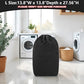Canvas Laundry Bags with Handles & Square Base 13.8"Wx13.8"Dx27.6"H