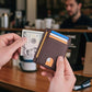 Slim Minimalist Front Pocket RFID Blocking Leather Wallets for Men and Women