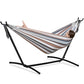 Double Hammock with Stand for Outside