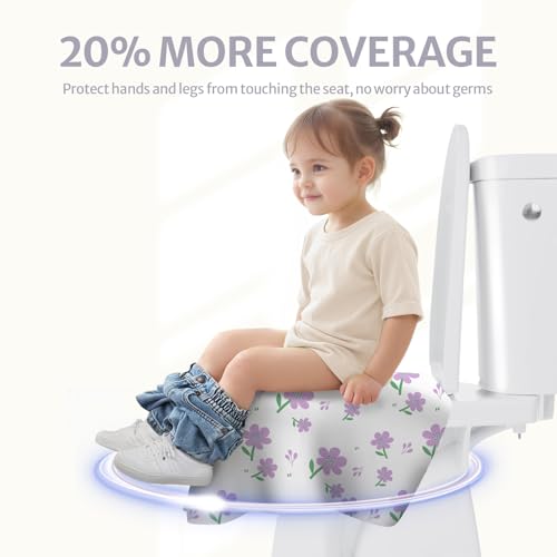 20 Pcs Toilet Seat Covers Disposable for Toddlers & Adults (20 Count)