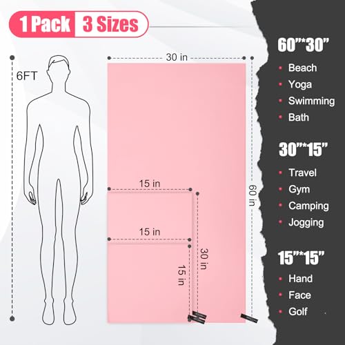 Quick Dry Travel Towel (3 Count)
