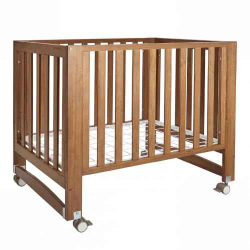 EvoNest 6-in-1 Convertible Baby Mini Crib with Wheels