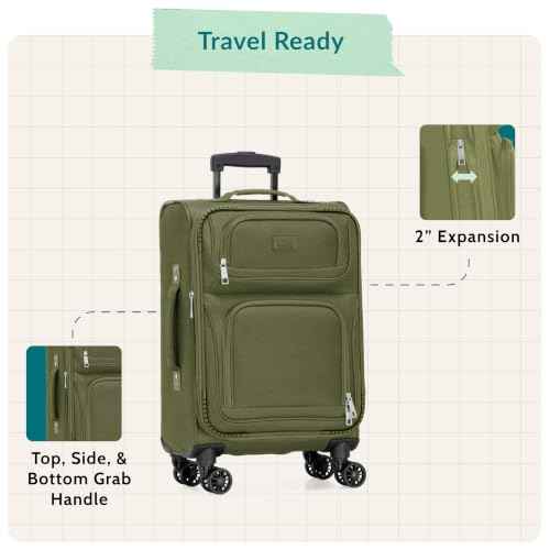 Rio Lightweight Softside Rolling Carry