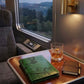 Handmade genuine Leather Wallet Map engrave