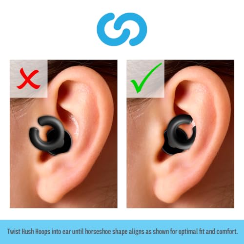 Hush Hoops Reusable Noise Reducing Ear Plugs
