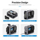 Upgraded Aluminum Alloy Cage Frame Housing for Go Pro 13 12 11 10 9 Black