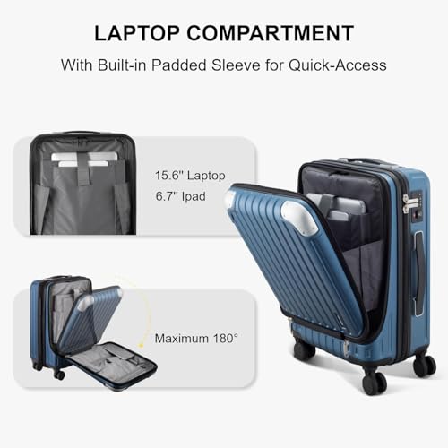 Grace Carry on Luggage 22x14x9 Airline Approved