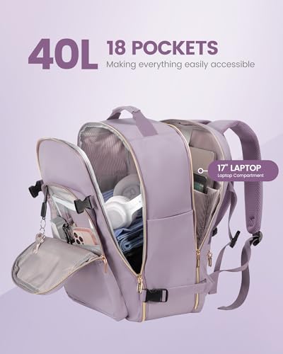 40L Travel Backpack Flight Approved Carry on Backpack