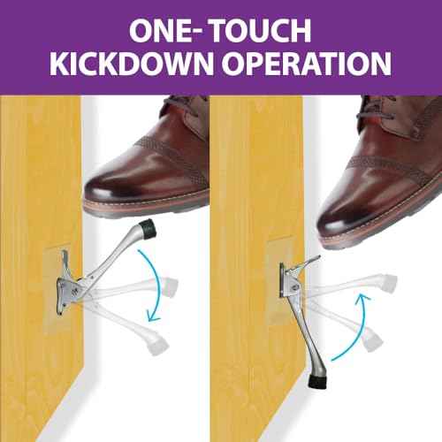 HASHI 6 Inch Kickdown Door Stopper No Drilling