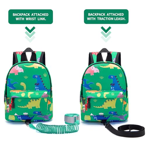 Toddler Backpack Leash with Anti Lost Wrist Link