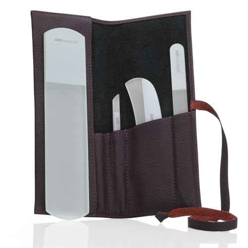 4pc Gray Glass Nail & Pedicure File Set