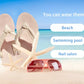 Flip Flops for Women Arch Support Summer Beach Sandals Beige Size 6