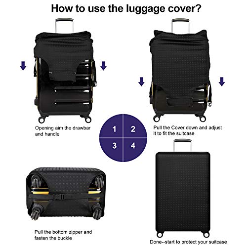 Travel Luggage Protector Suitcase Cover 22"