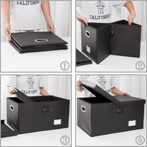 Collapsible Storage Box with Lid [3