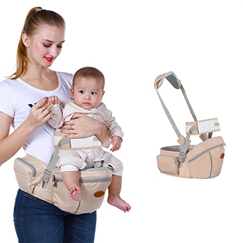 Baby Hip Seat Carrier Baby Waist Stool for Child Infant Toddler with Adjustable Strap Buckle Pocket Soft Inner Huge Storage