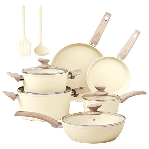 12 Piece Kitchen Cookware Sets