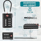 TSA Approved Luggage Locks with Search Alert Indicator (3 Count)