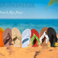 Flip Flops for Women Arch Support Summer Beach Sandals Brown Size 10