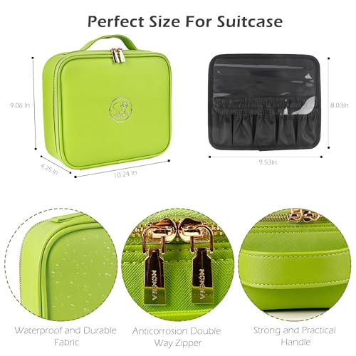 Travel Makeup Bag Cosmetic Bag Makeup Organizer Bag with Lighted Mirror