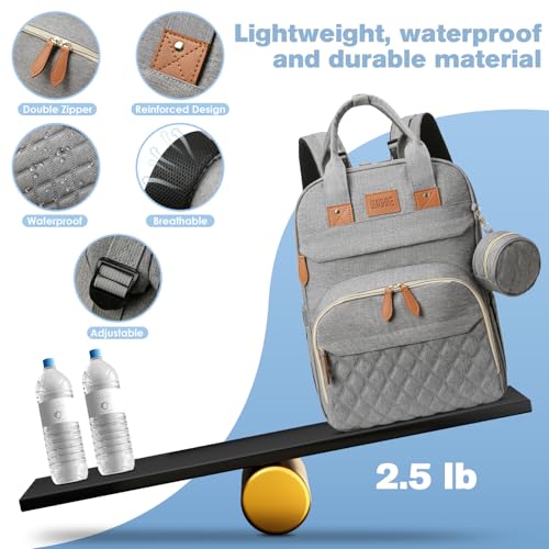 Large Diaper Bag Backpack with Changing Station