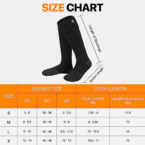 Heated Socks for Men Women