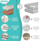 Stretch Fitted Bassinet Sheet Set BROLEX 2 Pack Cradle Sheets for Bassinet Pad