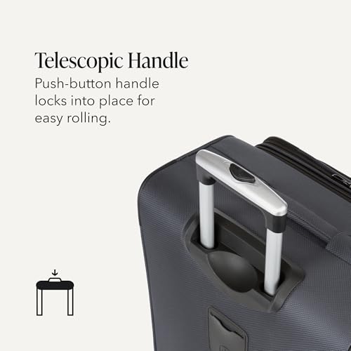 Sion Softside Expandable Spinner Luggage Durable Lightweight Travel Suitcase