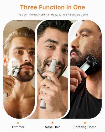 New Electric Beard & Nose Hair Trimmer Kit