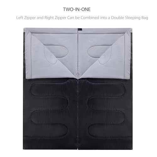 Zero Degree Sleeping Bag for Adults 100% Cotton Flannel Tall and Big