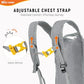 15L Foldable Hiking Backpack Lightweight Packable Travel Daypack with Chest Strap Small Outdoor Folding Back Pack Collapsible Bag for Women Men
