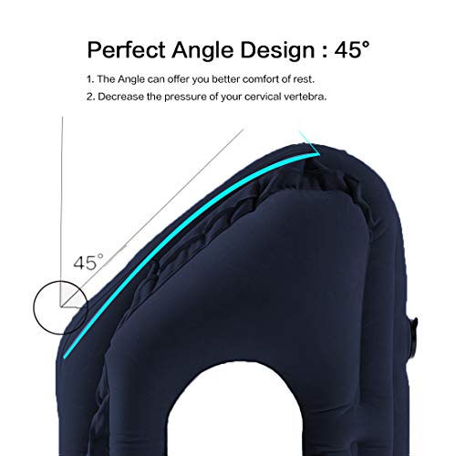 Inflatable Travel Pillow for Airplane
