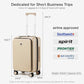 Grace Expandable Carry On Luggage with Wheels Airline Approved Hard Shell Suitcases with Front Pocket
