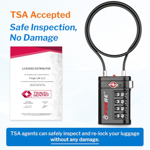 Open Alert TSA Approved Luggage Locks (2 Count)