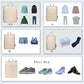 6 Set Ultralight Compression Packing Cubes Packing Organizer for Travel Accessories Luggage Suitcase Backpack