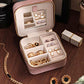 Travel Jewelry Organizer Boxes for Women Small Portable Necklace Earrings Bracelet Rings Travel Case Best Friend Birthday Gifts for Women Trendy