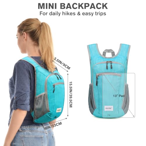 10L 15L Hiking Backpack Lightweight Packable Hiking Daypack Small Travel Outdoor Foldable Shoulder Bag